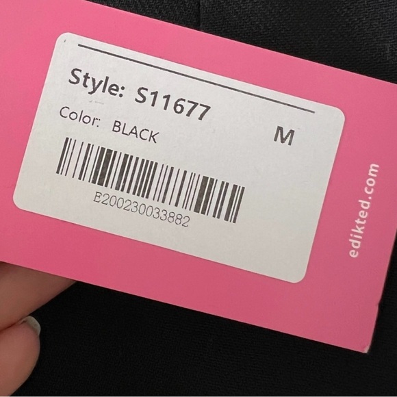 NWT Edikted Dasha Black Micro Mini Skirt - Picture 16 of 16